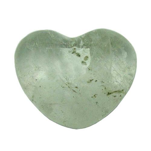 Avika Natural Clear Quartz Gemstone Heart Puff (Medium)