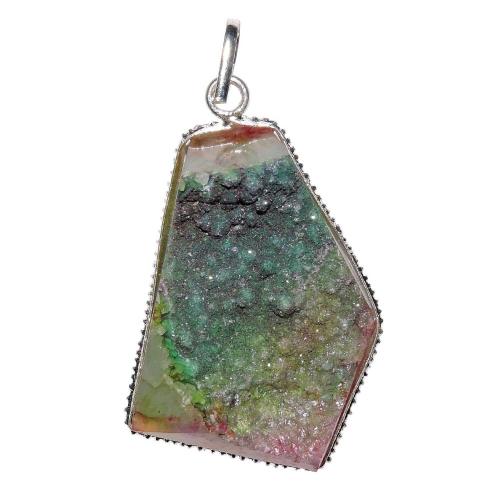 Avika Natural Druzy Stone Pendant Art 11