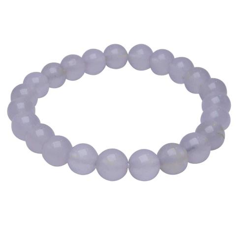 Avika Natural Dyed Rose 8 mm Bead Stone Bracelet