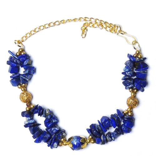 Avika Natural Energized Lapis Lazuli 4 Flower Designer Friendship Band