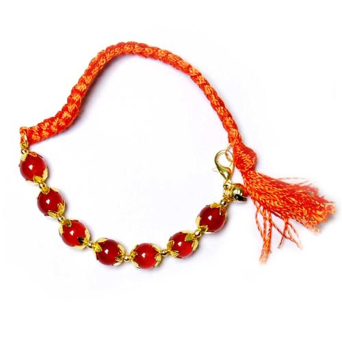 Avika Natural Energized Orange Onyx Designer Friendship Band