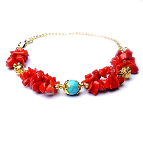 Avika Natural Energized Coral 4 Flower Designer Rakhi with Roli Chawal