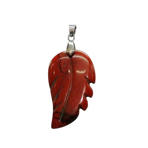 Avika Natural Energized Red Jasper Leaf Pendant (Pack of 1 Pc.)