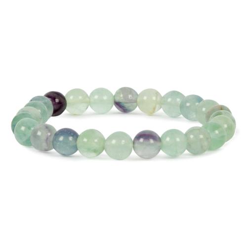 Avika Natural Fluorite Gemstone Beads Healing Bracelet for Consciousness (Pack of 1 Pc.)