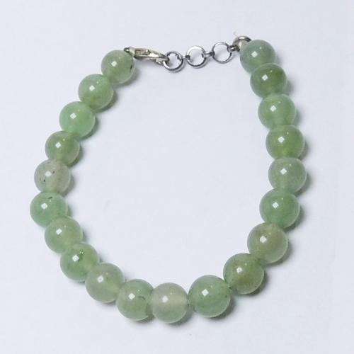 Avika Natural Green Aventurine Beads Bracelet with Hook
