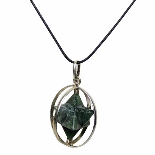 Avika Natural Jade Merkabah Scared Symbol Pendant