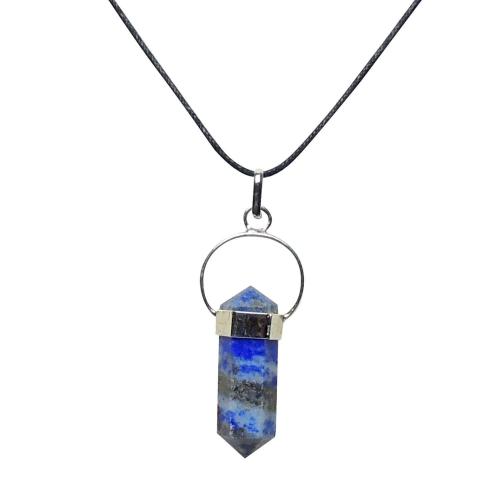 Avika Natural Lapis Lazuli Double Point Pendant