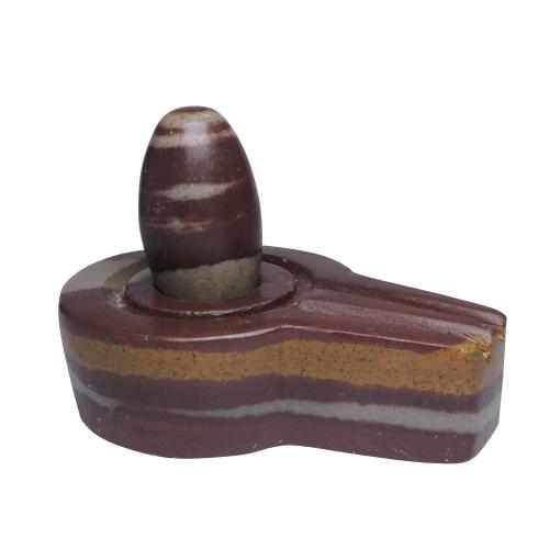 Avika Natural Narmedeshwar 4 Inch Thick Jaldhari with 2 Inch Lingam