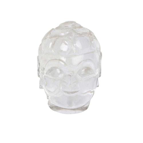 Avika Natural Clear Quartz Buddha Head