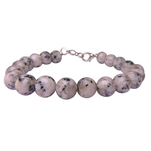 Avika Natural Rainbow Moonstone Bead Bracelet with Hook (Pack of 1Pc)