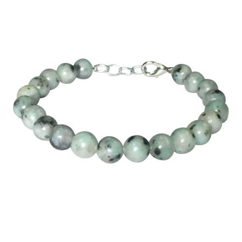 Avika Natural Rainbow Moonstone Beads Bracelet with hook (Pack of 1Pc)