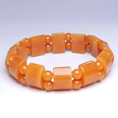 Avika Natural Red Aventurine Bracelet For Enhances Creativity & Prosperity (Pack of 1 pc)