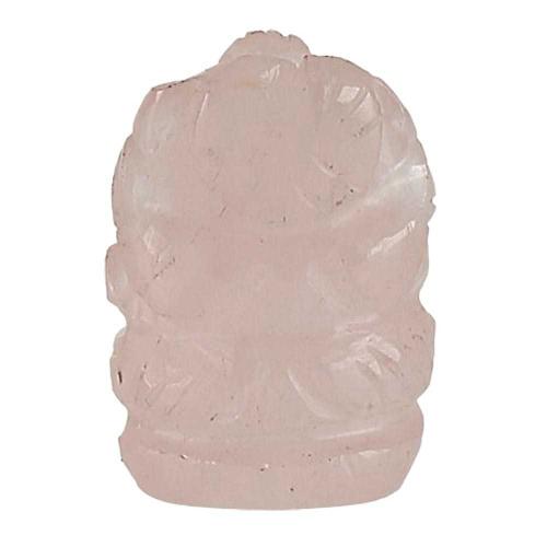 Avika Natural Rose Quartz Ganesha