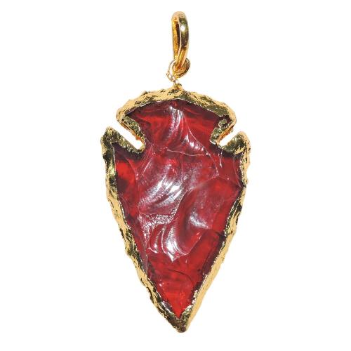 Avika Natural Rough Arrow Head Stone Pendant