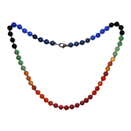 Avika Natural Seven Chakra Crystal Necklace
