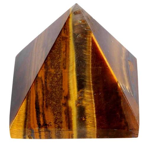 Avika Natural Energized Tiger Eye Pyramid 35 mm.