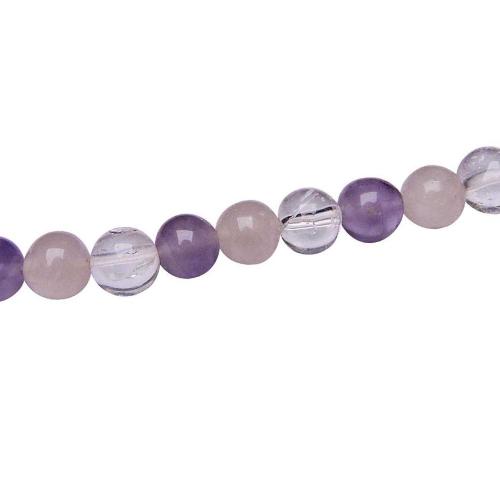 Avika Natural Tri-Quartz Necklace for Anger Control and Healing(8 mm. Bead)