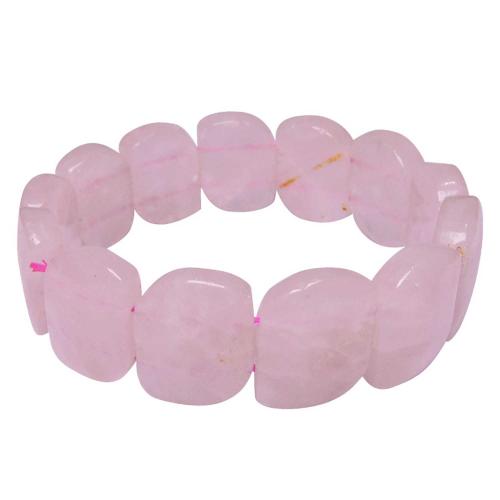 Avika Rose Quartz Broad Wave Bracelet (Pack of 1Pc)