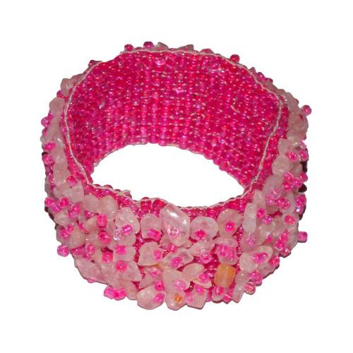 Avika Rose Quartz Chip Bracelet (Pack of 1Pc)