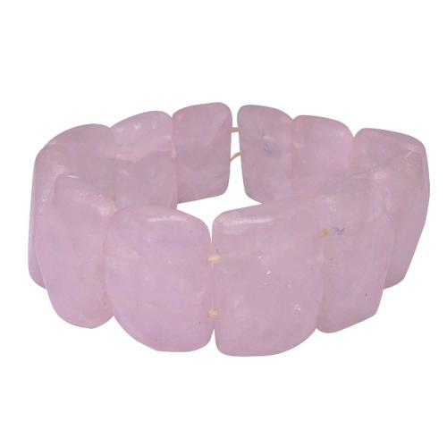 Avika Rose Quartz Faceted Bracelet (Pack of 1Pc)