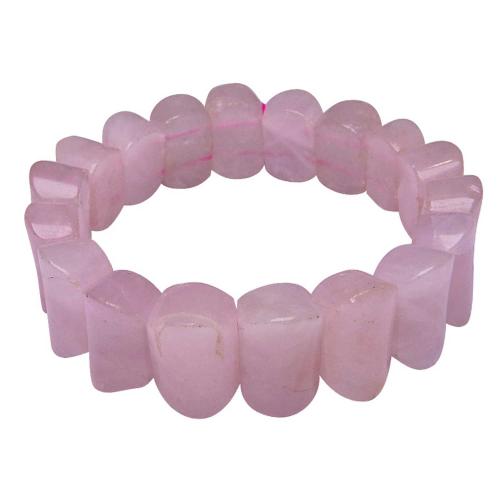 Avika Rose Quartz Oval Broad Bracelet (Pack of 1Pc)