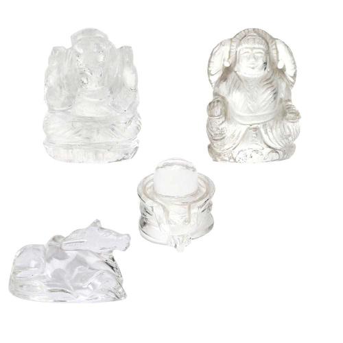 Avika Shiv Parivar in Natural Clear Quartz
