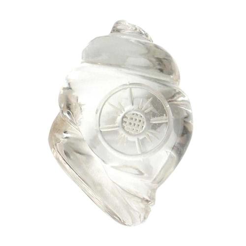 Avika Sun Engraved Shankh In Natural Clear Quartz