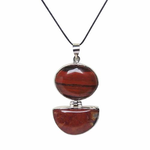 Avika Sun-Moon Red Jasper Energy Pendant