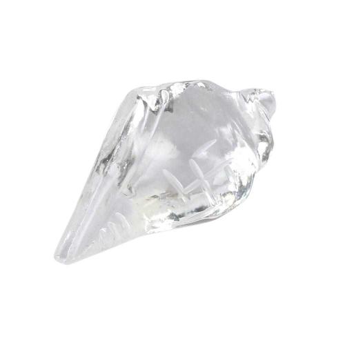 Avika Swatik Engraved Shankh In Natural Clear Quartz