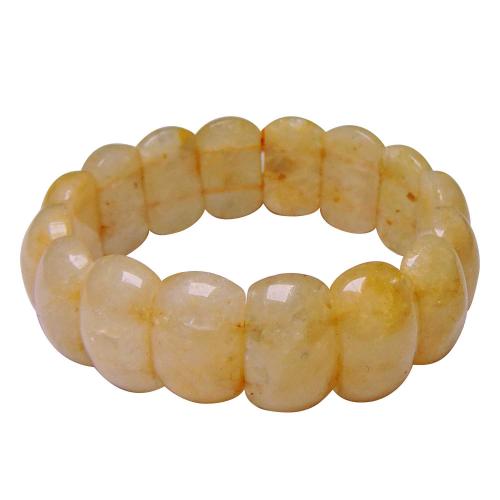 Avika Yellow Quartz Cabochon Bracelet (Pack of 1Pc)